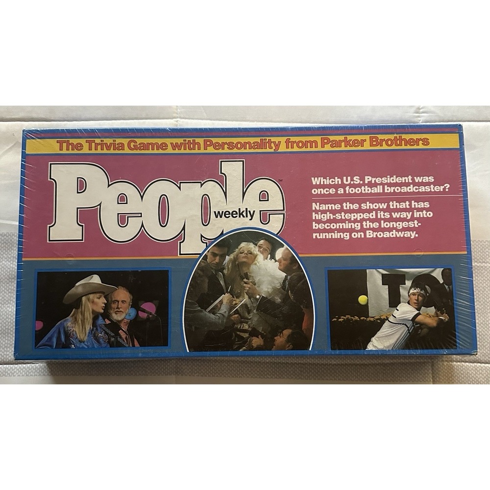People Weekly The Trivia Game Parker Brothers Board Game NEW Sealed 1984